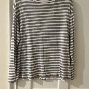 Striped cotton tunic sweater